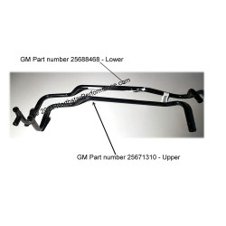 copy of Heater Pipe for Northstar V8 - GM Part 25688468 - Lower